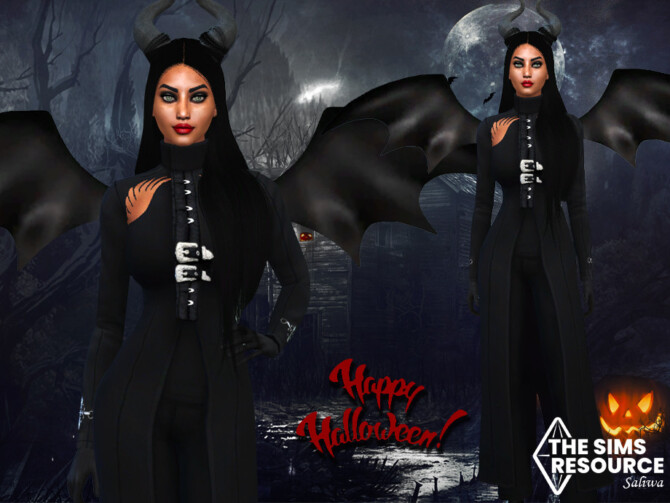 Sims 4 Halloween Maleficent Costume by Saliwa at TSR