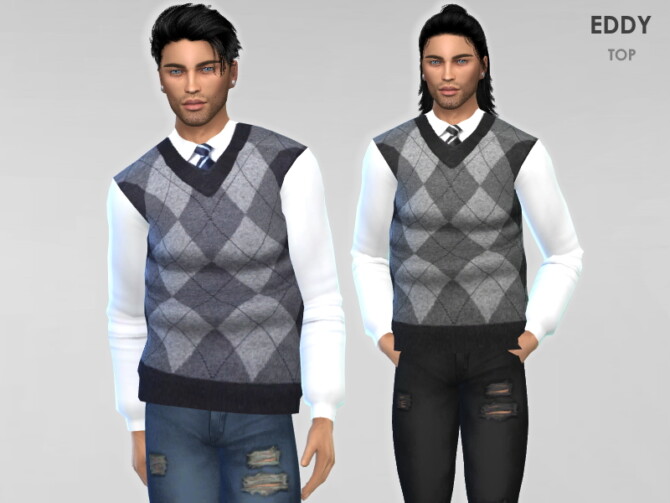 Sims 4 Eddy Top by Puresim at TSR