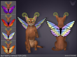 Butterfly Wings For Cats by feyona at TSR