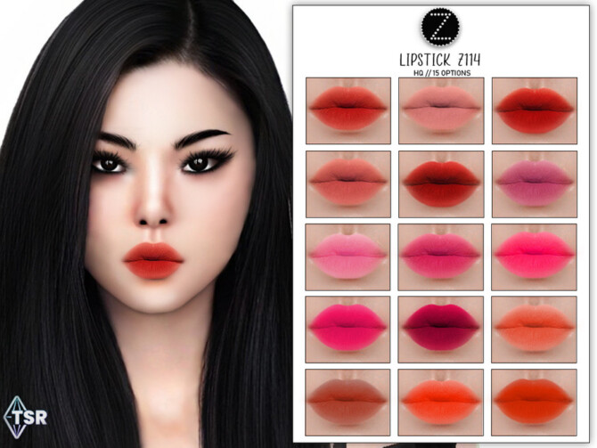 Sims 4 LIPSTICK Z114 by ZENX at TSR