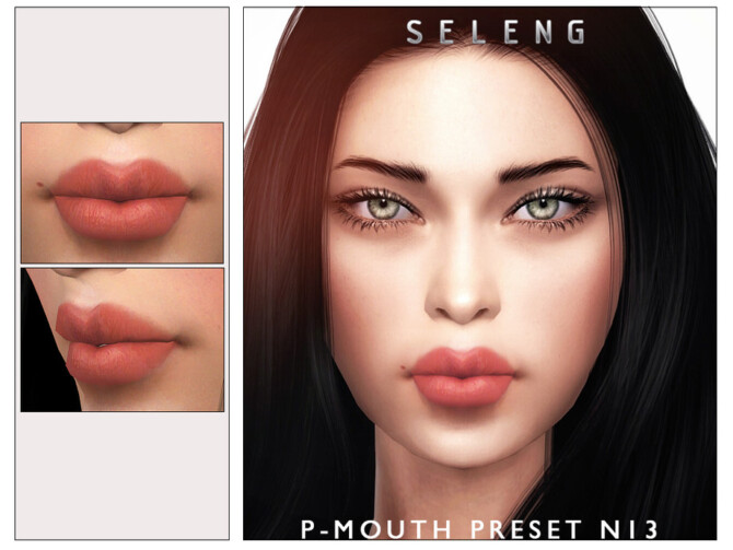 Sims 4 P Mouth Preset N13 by Seleng at TSR