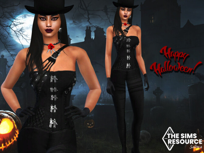 Sims 4 Halloween Vampire Costume by Saliwa at TSR