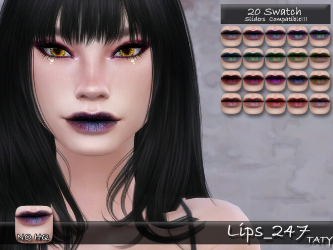 Sims 4 Lips 247 by tatygagg at TSR