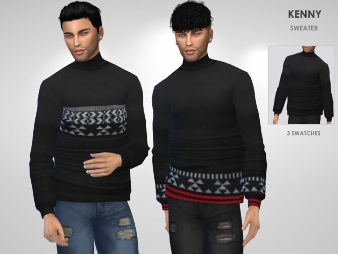 Kenny Sweater by Puresim at TSR » Sims 4 Updates