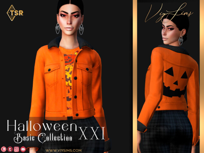 Sims 4 Halloween XXI [Basic Collection] Jacket V.1 by Viy Sims at TSR
