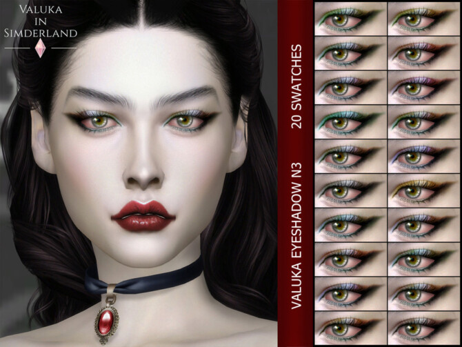Sims 4 Eyeshadow N3 by Valuka at TSR