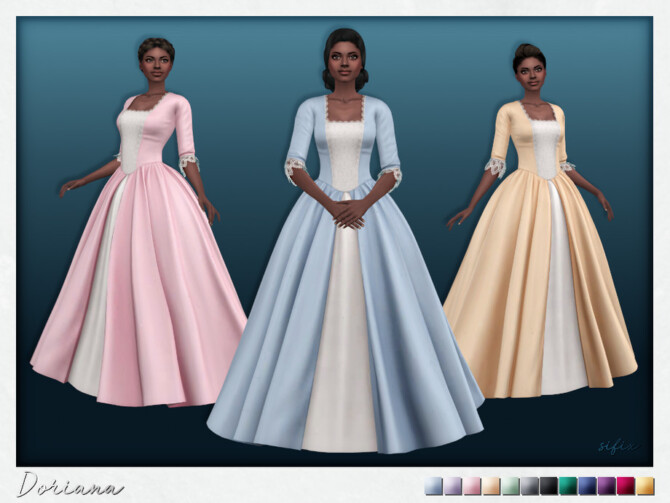 Sims 4 Doriana Dress by Sifix at TSR