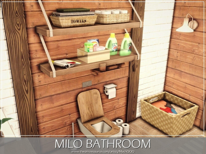 Sims 4 Milo Bathroom by MychQQQ at TSR