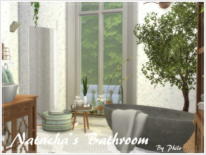 Sims 4 Natachas Bathroom by philo at TSR