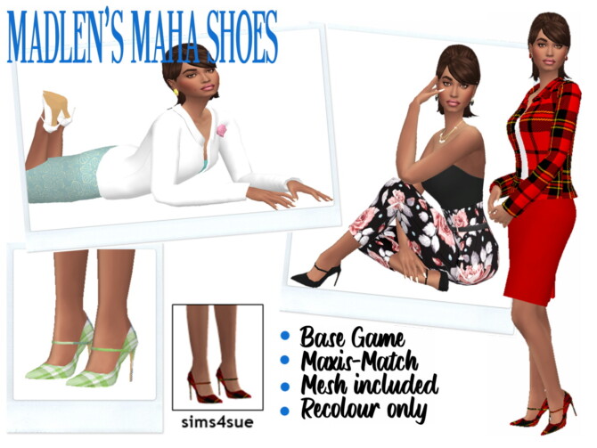 Sims 4 MADLEN’S MAHA SHOES at Sims4Sue