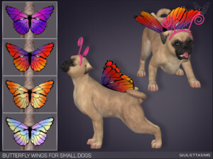 Butterfly Wings For Small Dogs by feyona at TSR