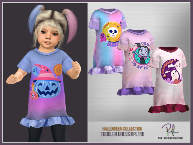 Sims 4 Toddler Dress RPL116 by RobertaPLobo at TSR