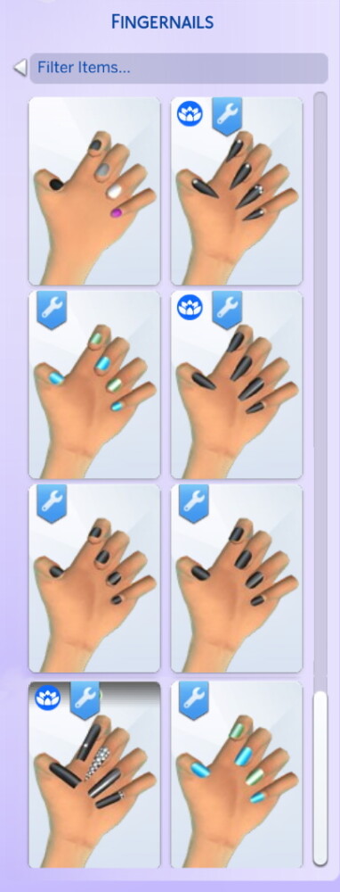 Sims 4 Colorful Nails by LostNlonelyGrl86 at Mod The Sims 4