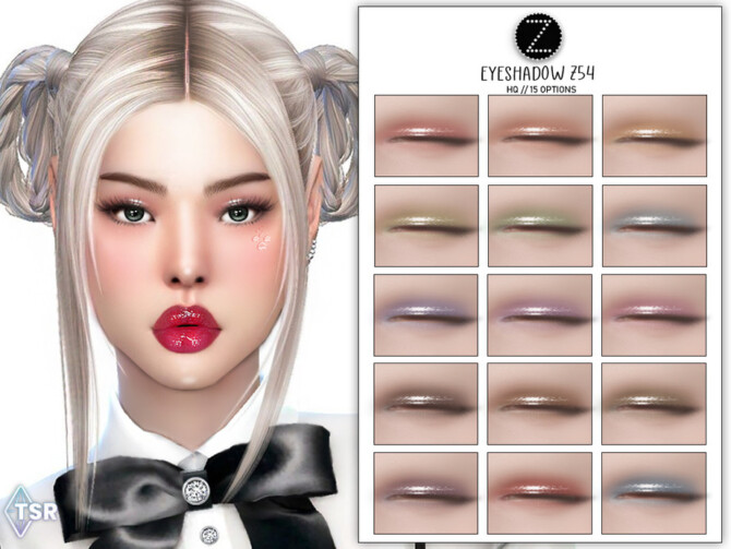 Sims 4 EYESHADOW Z54 by ZENX at TSR