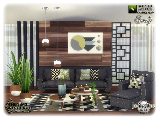 Sims 4 Serkj livingroom by jomsims at TSR