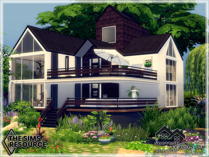 Sims 4 NOUEVO house by marychabb at TSR