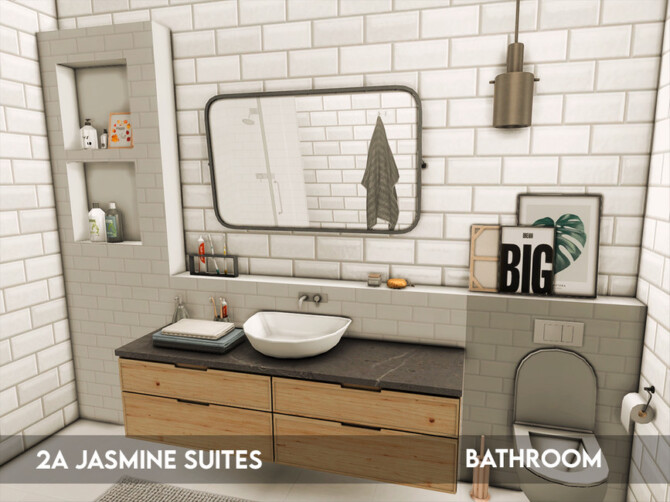 Sims 4 2A Jasmine Suites   Bathroom by xogerardine at TSR