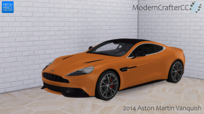 Sims 4 2014 Aston Martin Vanquish at Modern Crafter CC
