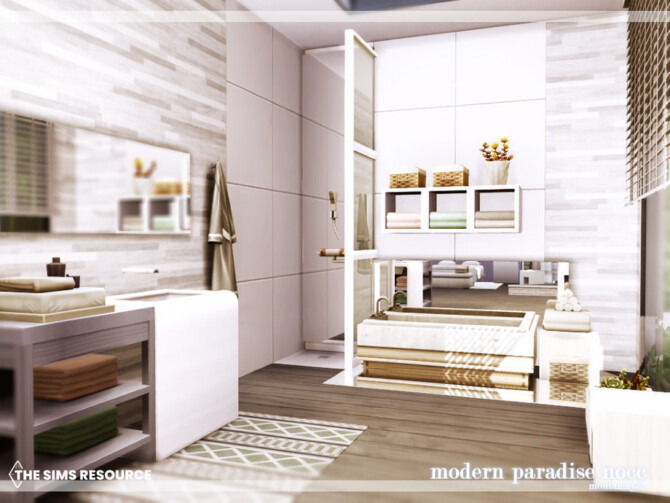 Sims 4 Modern Paradise house by Moniamay72 at TSR
