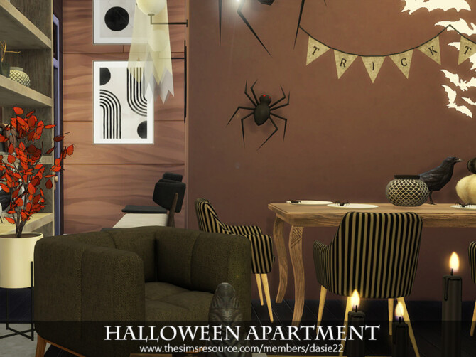 Sims 4 Halloween Apartment by dasie2 at TSR