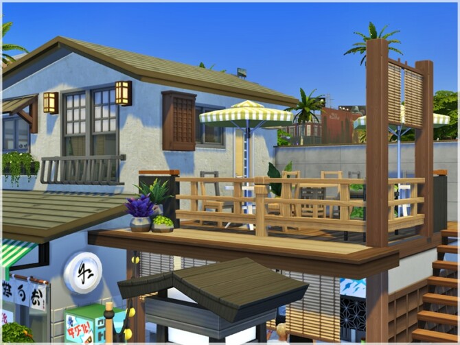 Sims 4 Makoto Ramen & Shop by Ray Sims at TSR