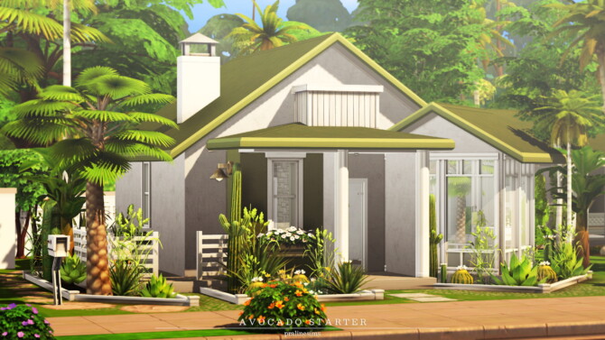 Sims 4 Avocado Starter Home at Cross Design
