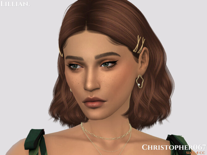 Sims 4 Lillian Earrings by christopher067 at TSR