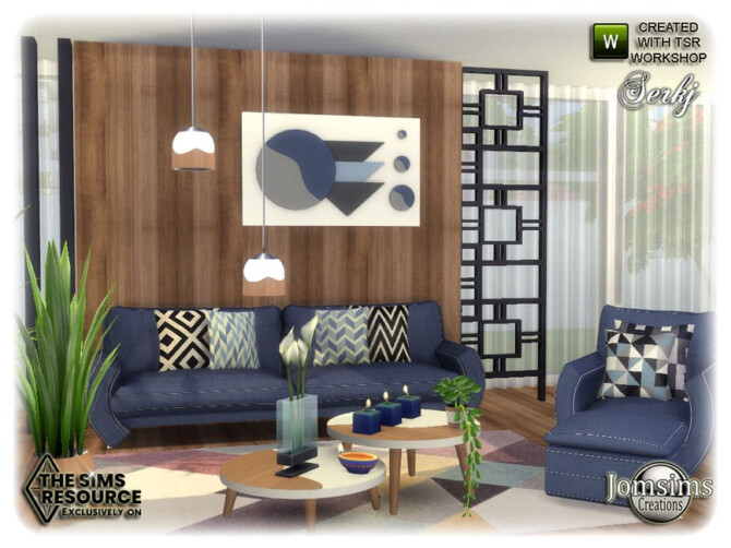 Sims 4 Serkj livingroom by jomsims at TSR