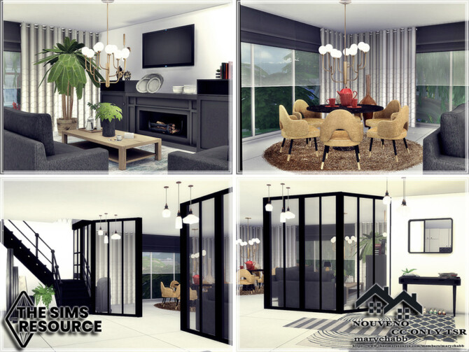 Sims 4 NOUEVO house by marychabb at TSR