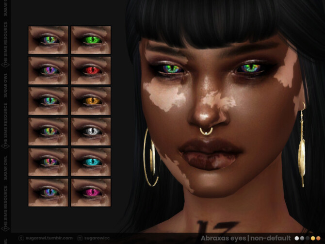 Sims 4 Abraxas eyes non default | Simblreen 2021 by sugar owl at TSR