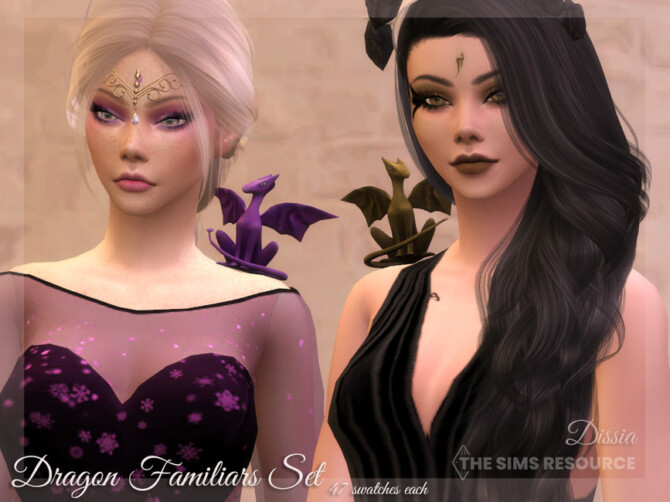Sims 4 Dragon Familiars Set by Dissia at TSR