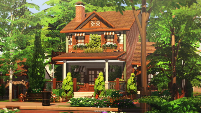 Sims 4 Virginia house at Cross Design