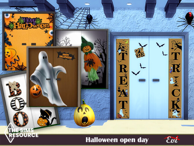 Sims 4 Halloween open day by evi at TSR