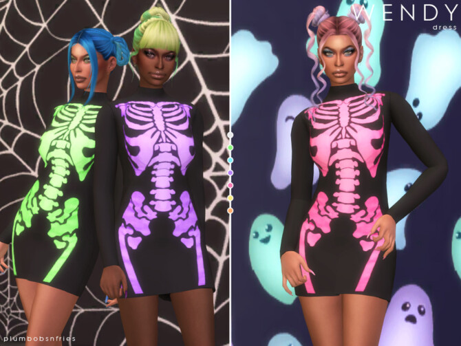 Sims 4 WENDY dress by Plumbobs n Fries at TSR
