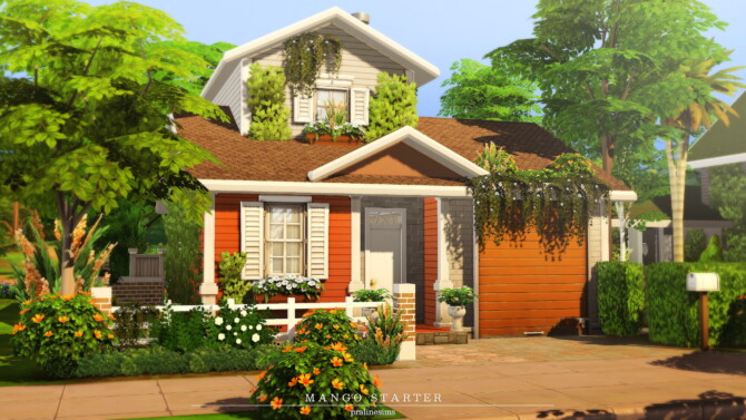 Sims 4 Mango Starter Home at Cross Design