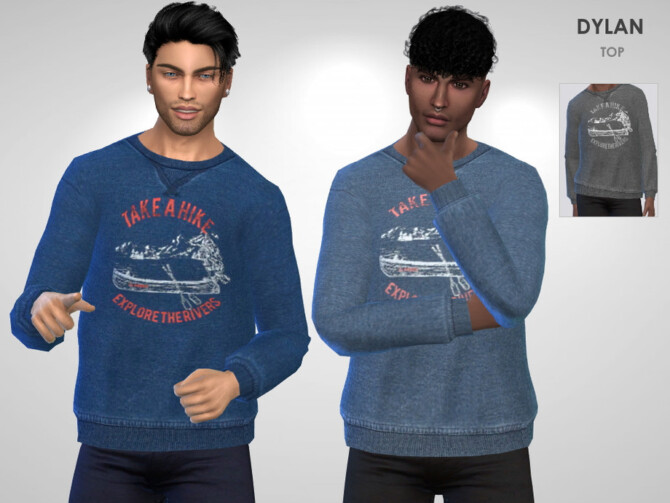 Sims 4 Dylan Top by Puresim at TSR