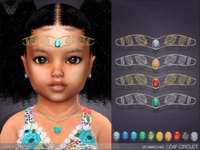 Sims 4 Leaf Circlet For Toddlers by feyona at TSR