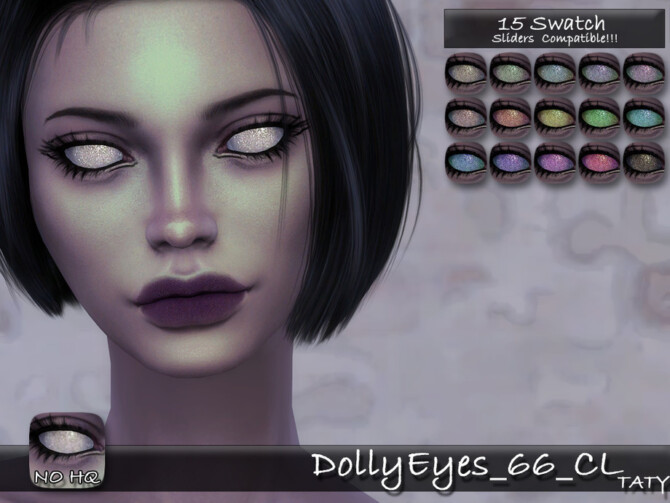 Sims 4 Dolly Eyes 66 CL by tatygagg at TSR