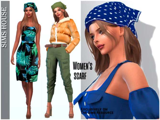Sims 4 Womens scarf by Sims House at TSR