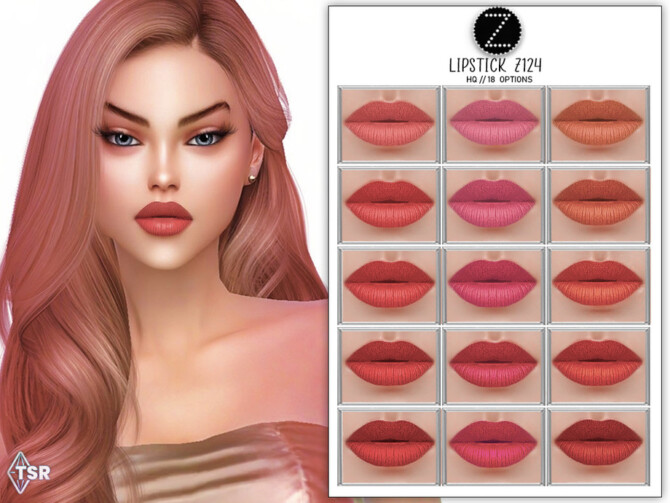 Sims 4 LIPSTICK Z124 by ZENX at TSR