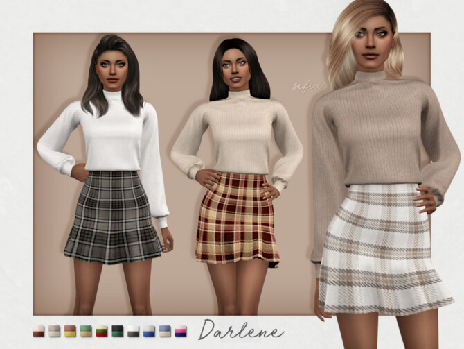 Sims 4 Darlene Outfit by Sifix at TSR