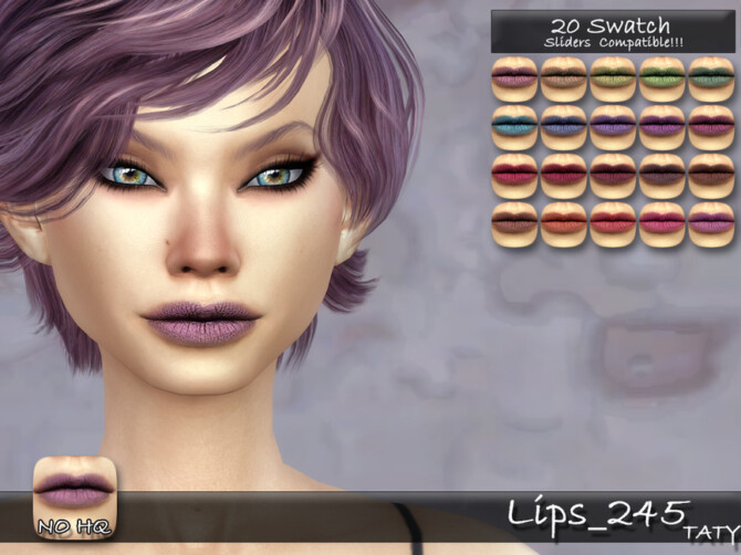 Sims 4 Lips 245 by tatygagg at TSR