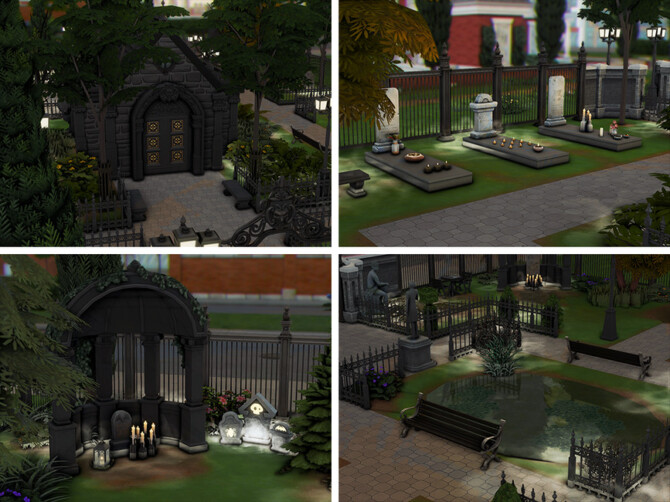 Sims 4 Pleasant Rest Graveyard  by xogerardine at TSR