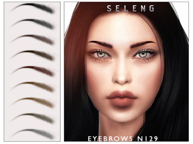 Sims 4 Eyebrows N129 by Seleng at TSR