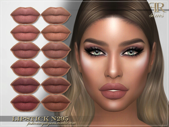 Sims 4 Lipstick N295 by FashionRoyaltySims at TSR