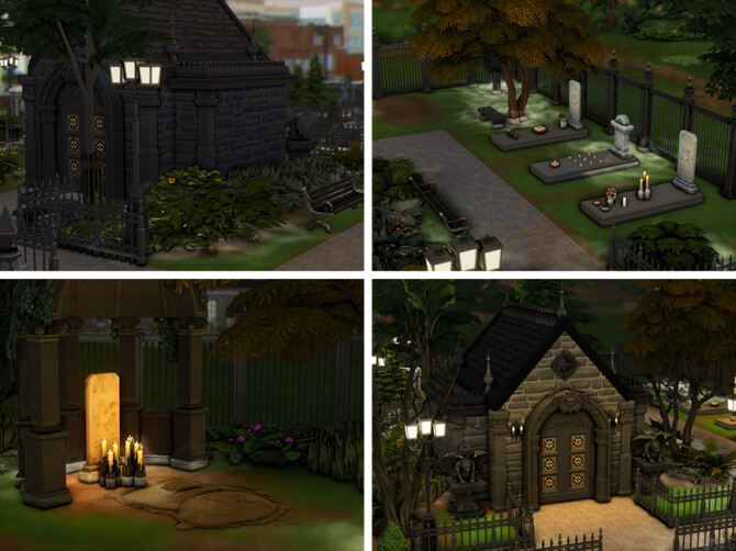 Sims 4 Pleasant Rest Graveyard  by xogerardine at TSR