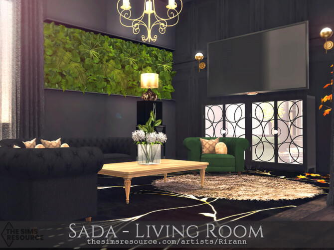 Sims 4 Sada   Living Room by Rirann at TSR