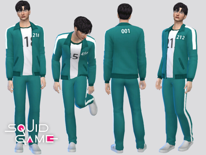 Sims 4 SQUID GAME Outfit by McLayneSims at TSR