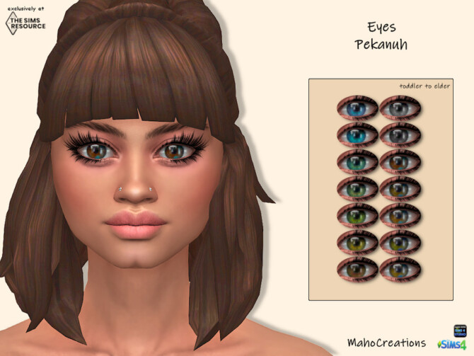 Sims 4 Eyes Pekanuh by MahoCreations at TSR