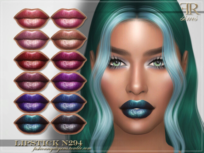 Sims 4 Lipstick N294 by FashionRoyaltySims at TSR
